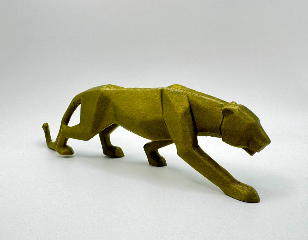 Low Poly Panther Figure