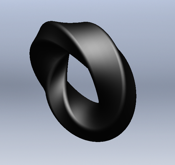 Miniatura 3 do modelo 3D Mobius Ring