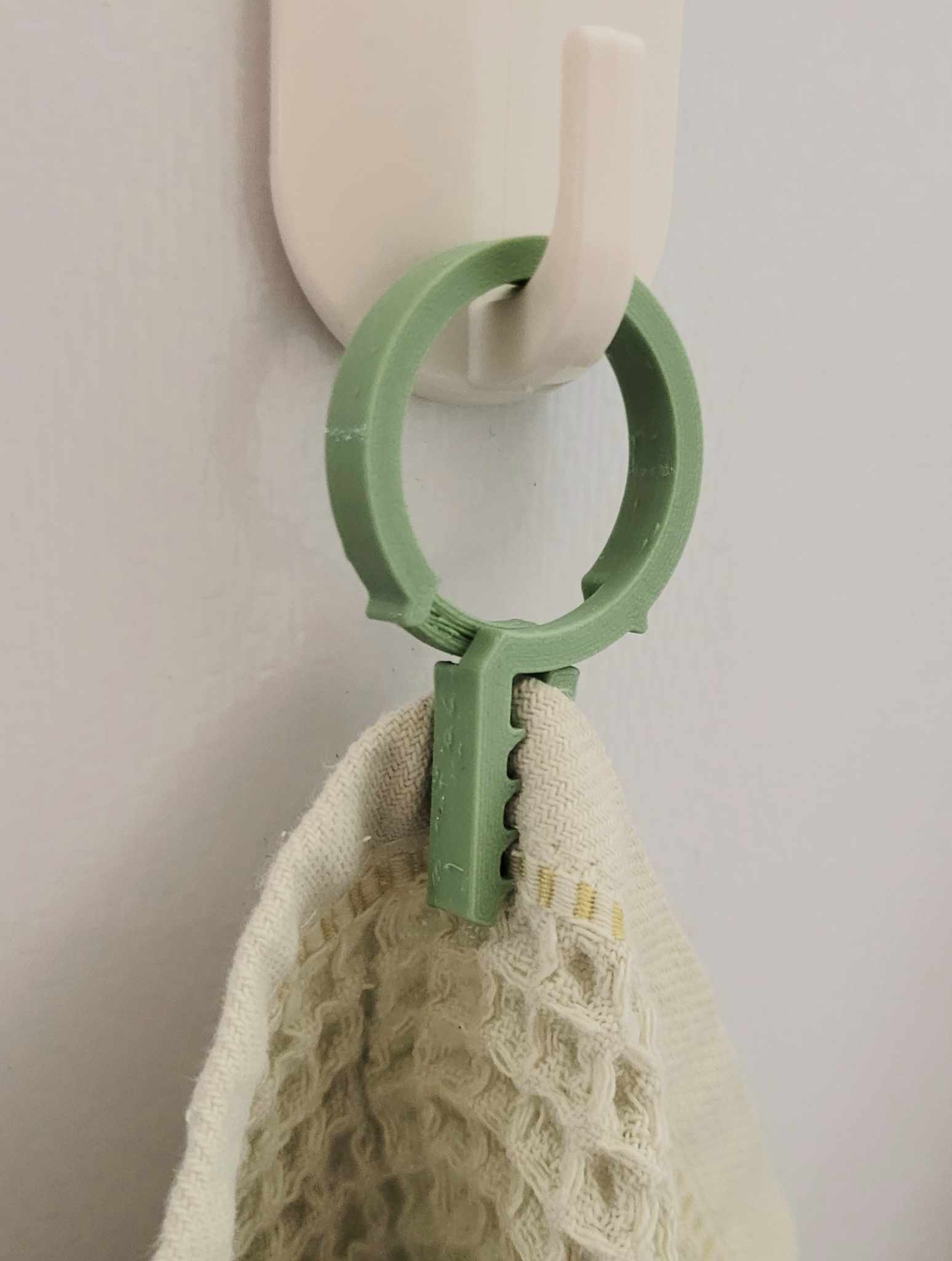 Clothespin Towel Holder