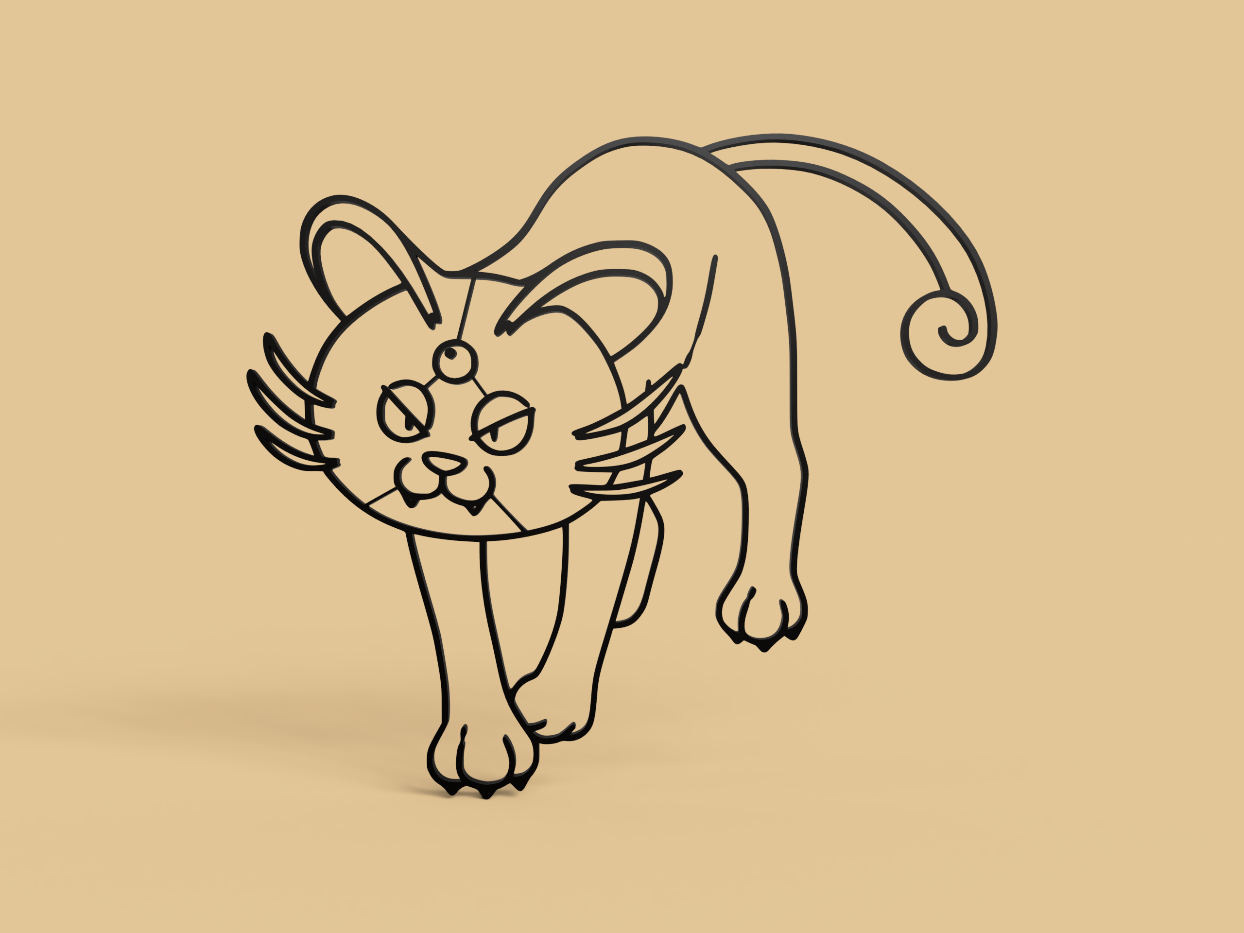 Alolan Persian Wall Art