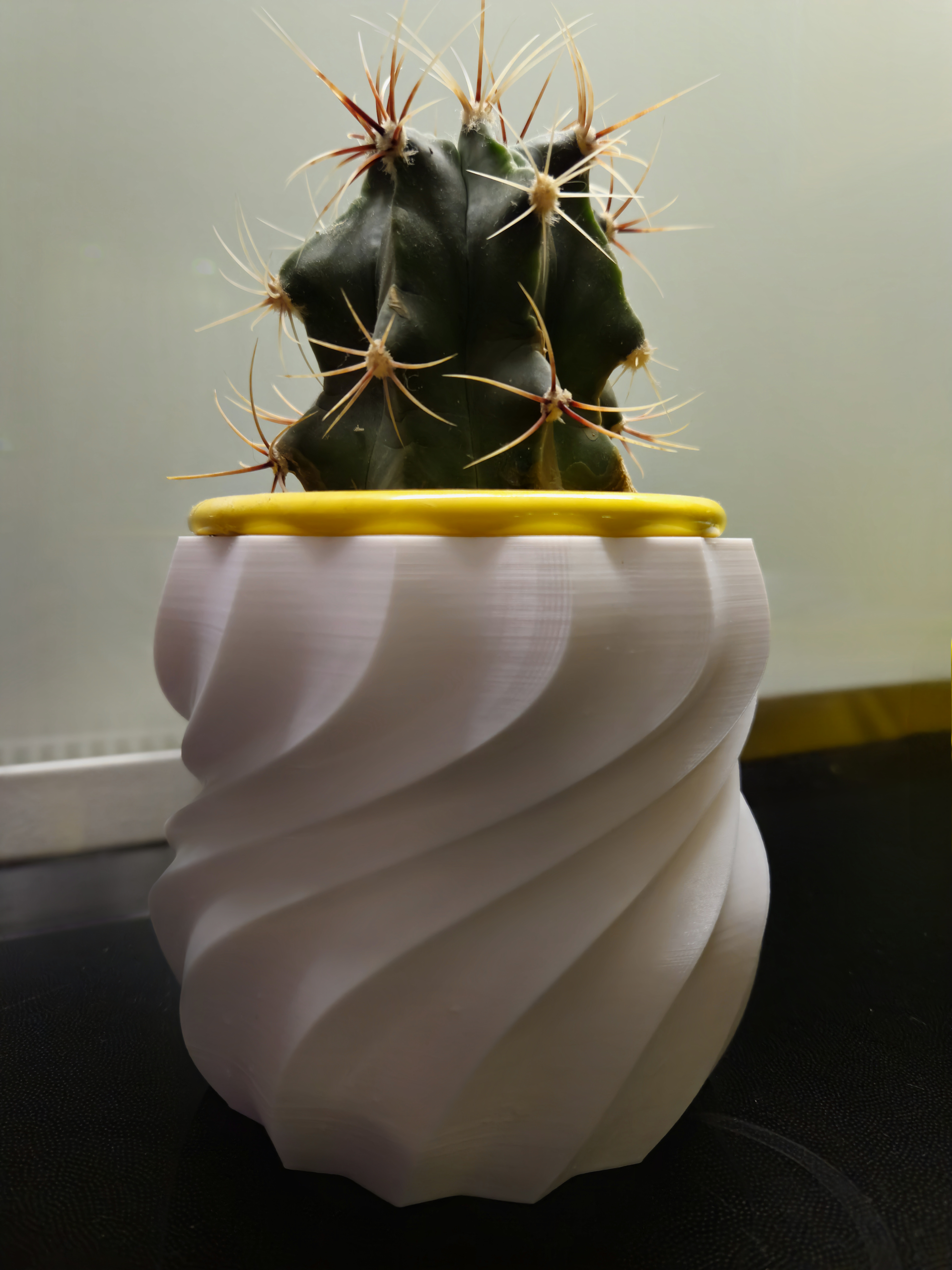 Miniatura 2 do modelo 3D Modern Twisted Spiral Vase Pot