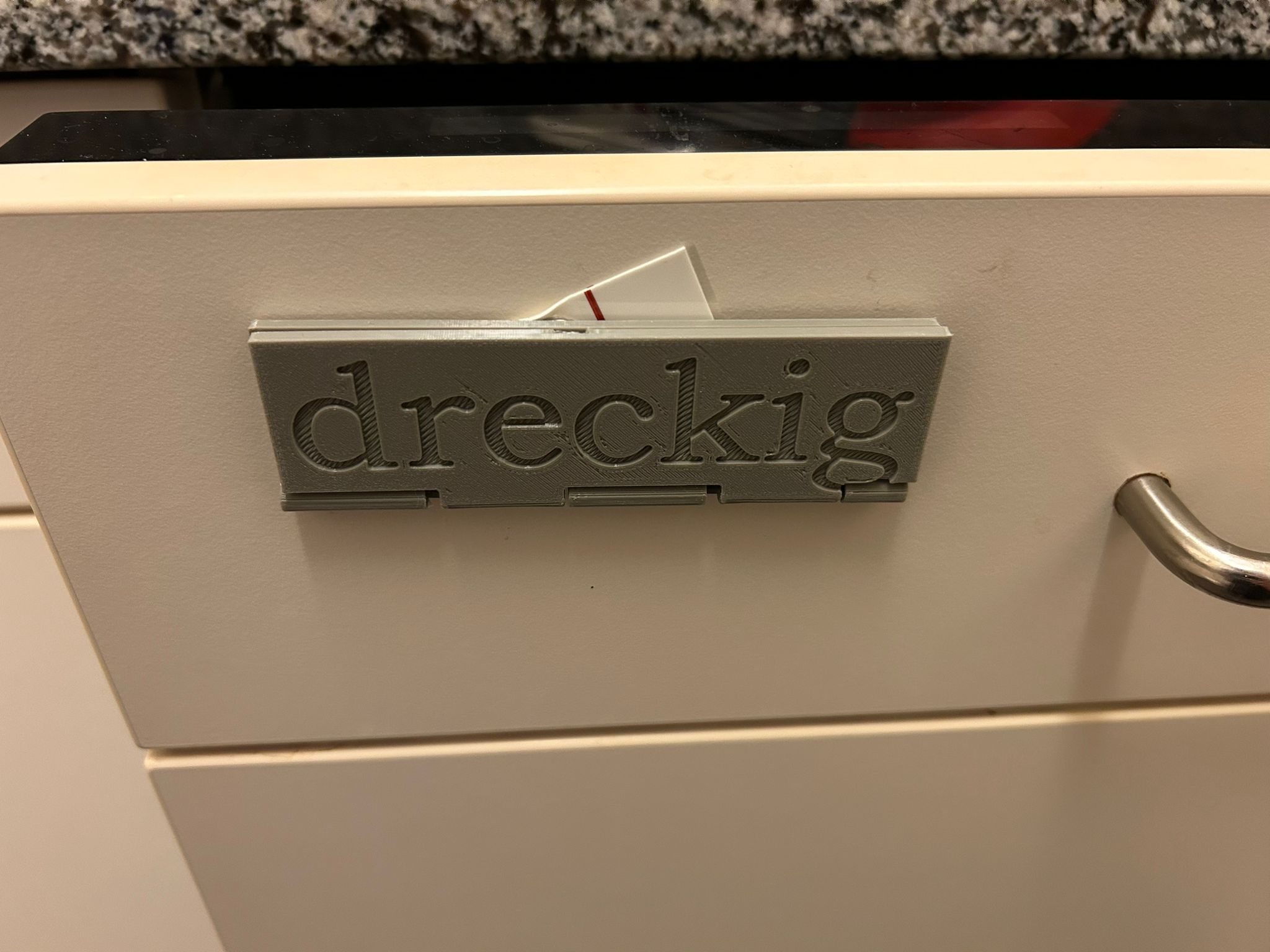 Dishwasher sign