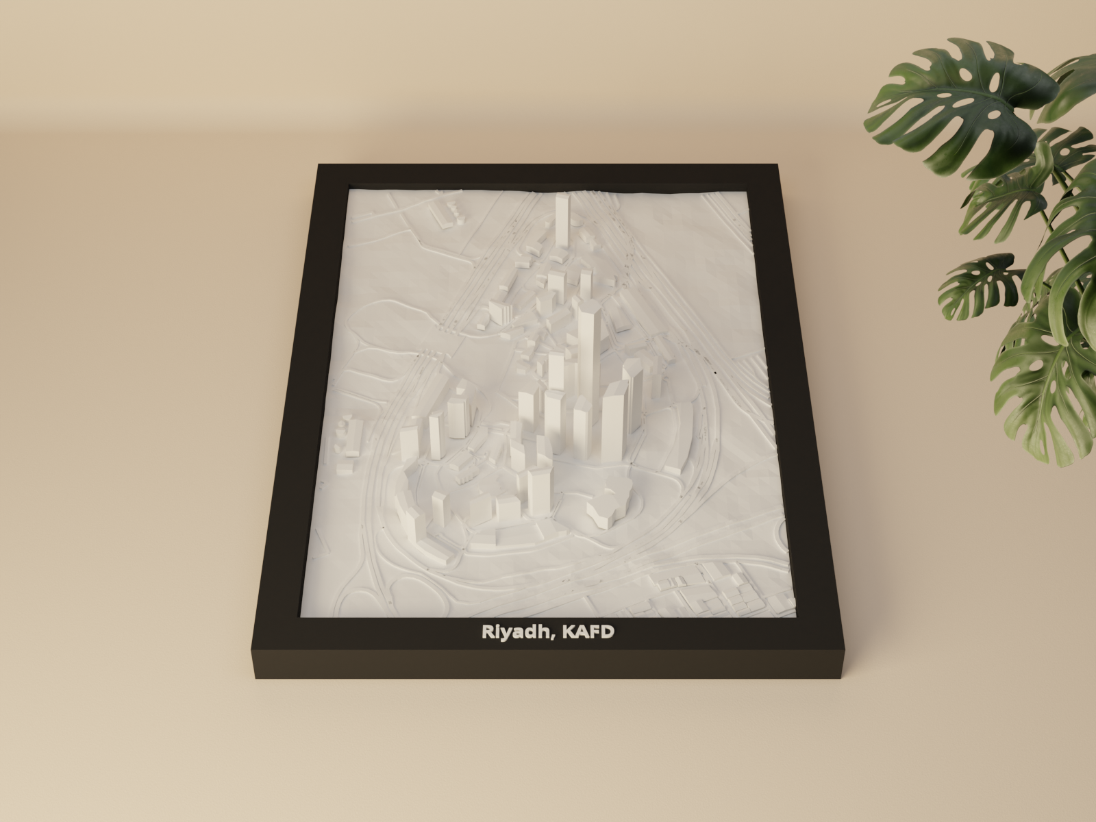 Riyadh, KAFD, Saudi Arabia - 3D Miniature