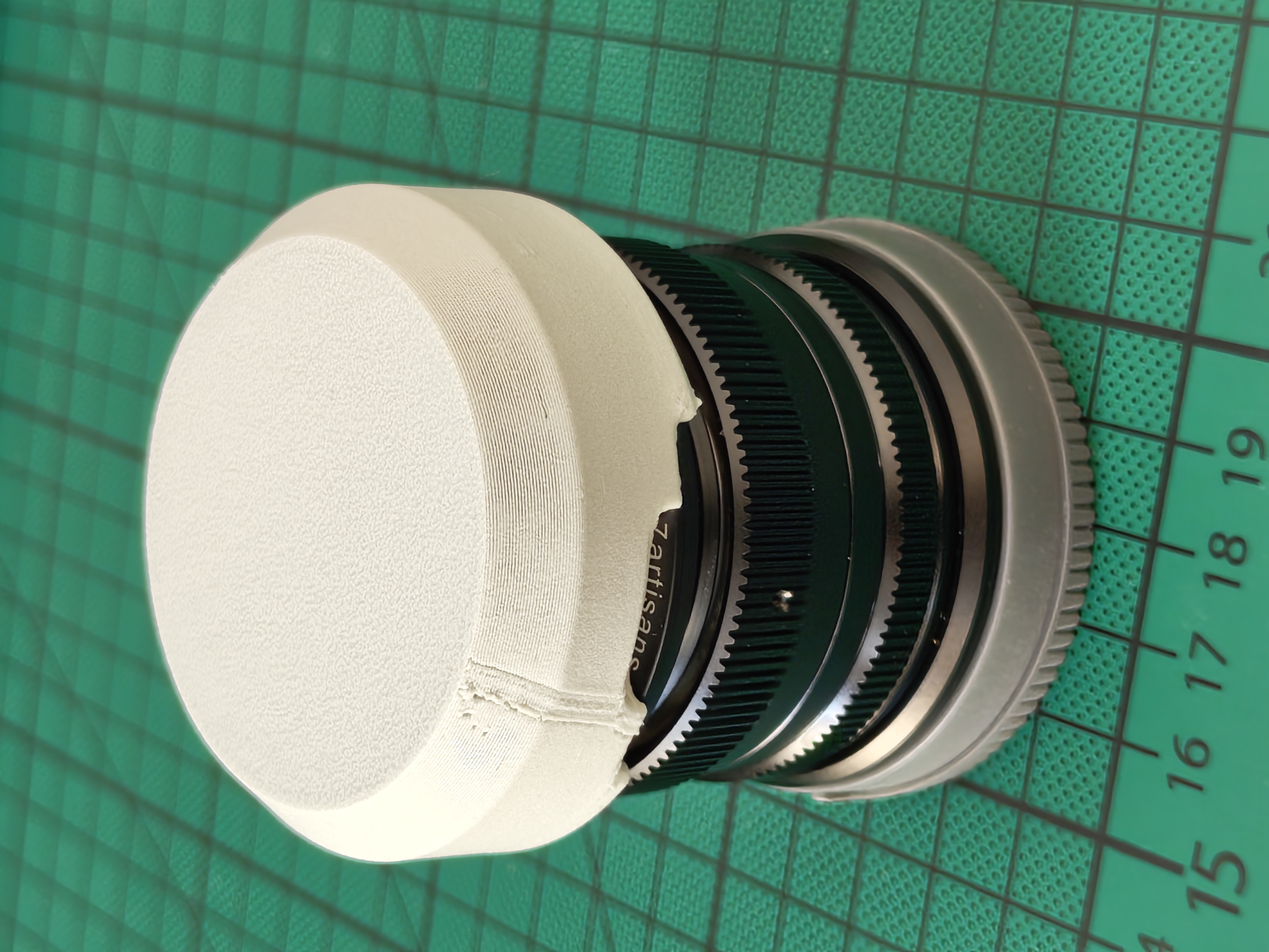 7Artisans 7.5mm f2.8 fisheye modified lens cap from TPU