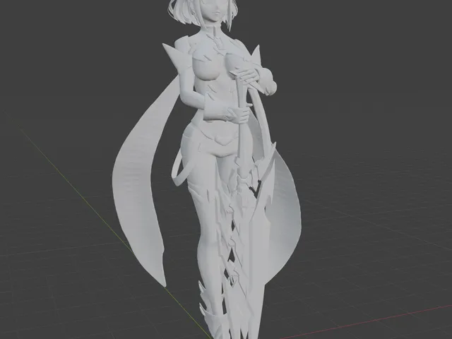 Pyra and her sword by Luigi E.T | Download free STL model | Printables.com