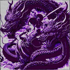 Wall art - Dragon hueforge