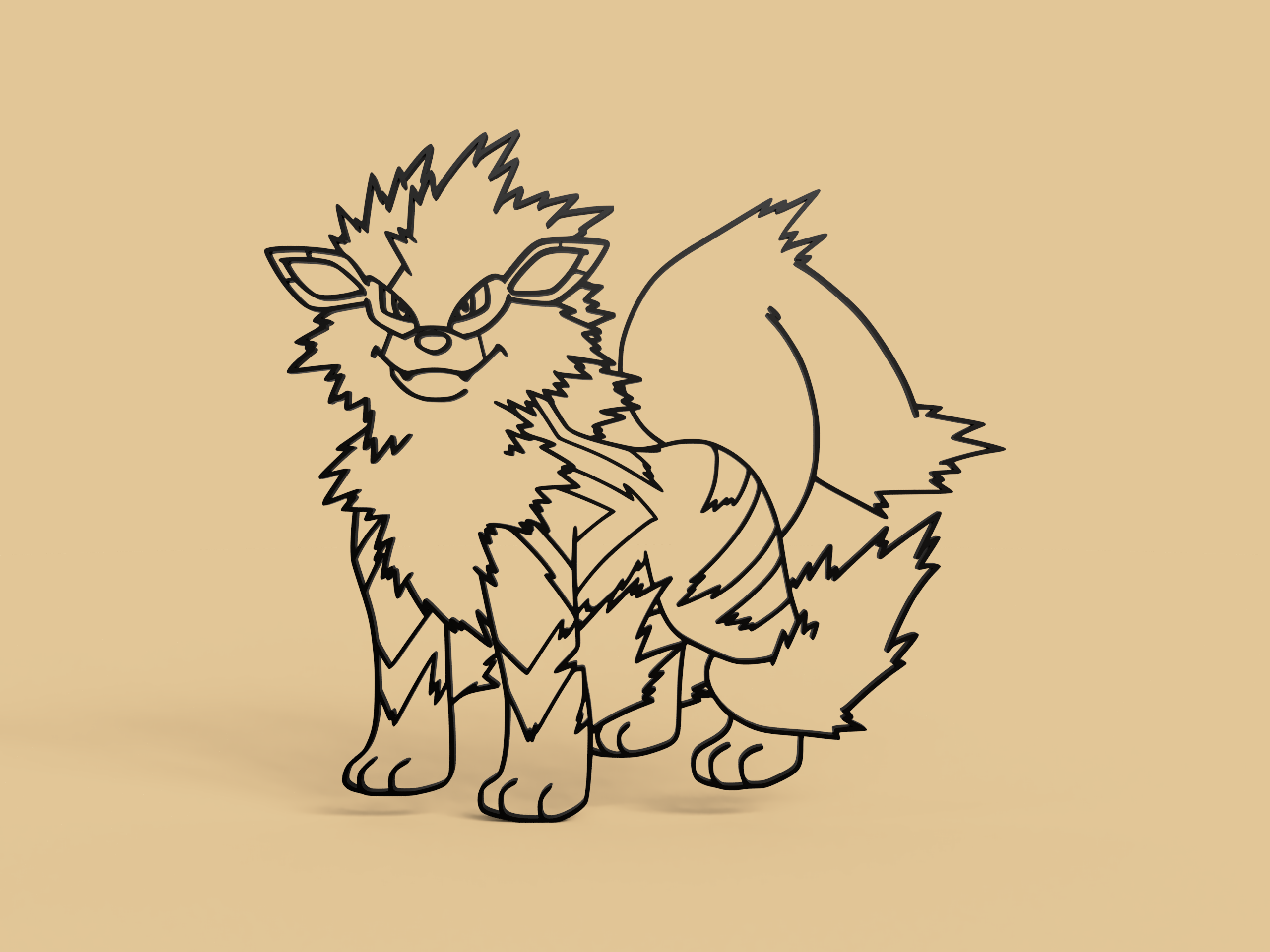 Arcanine Wall Art