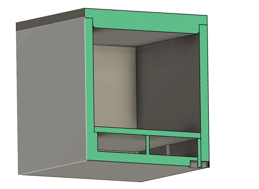 False bottomed box