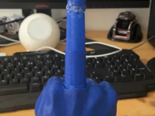 Collpsing Middle Finger by Paul Jorda | Download free STL model ...