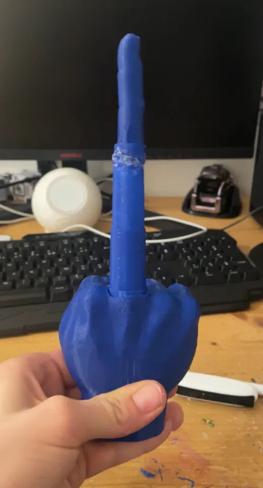 Collpsing Middle Finger by Paul Jorda | Download free STL model ...