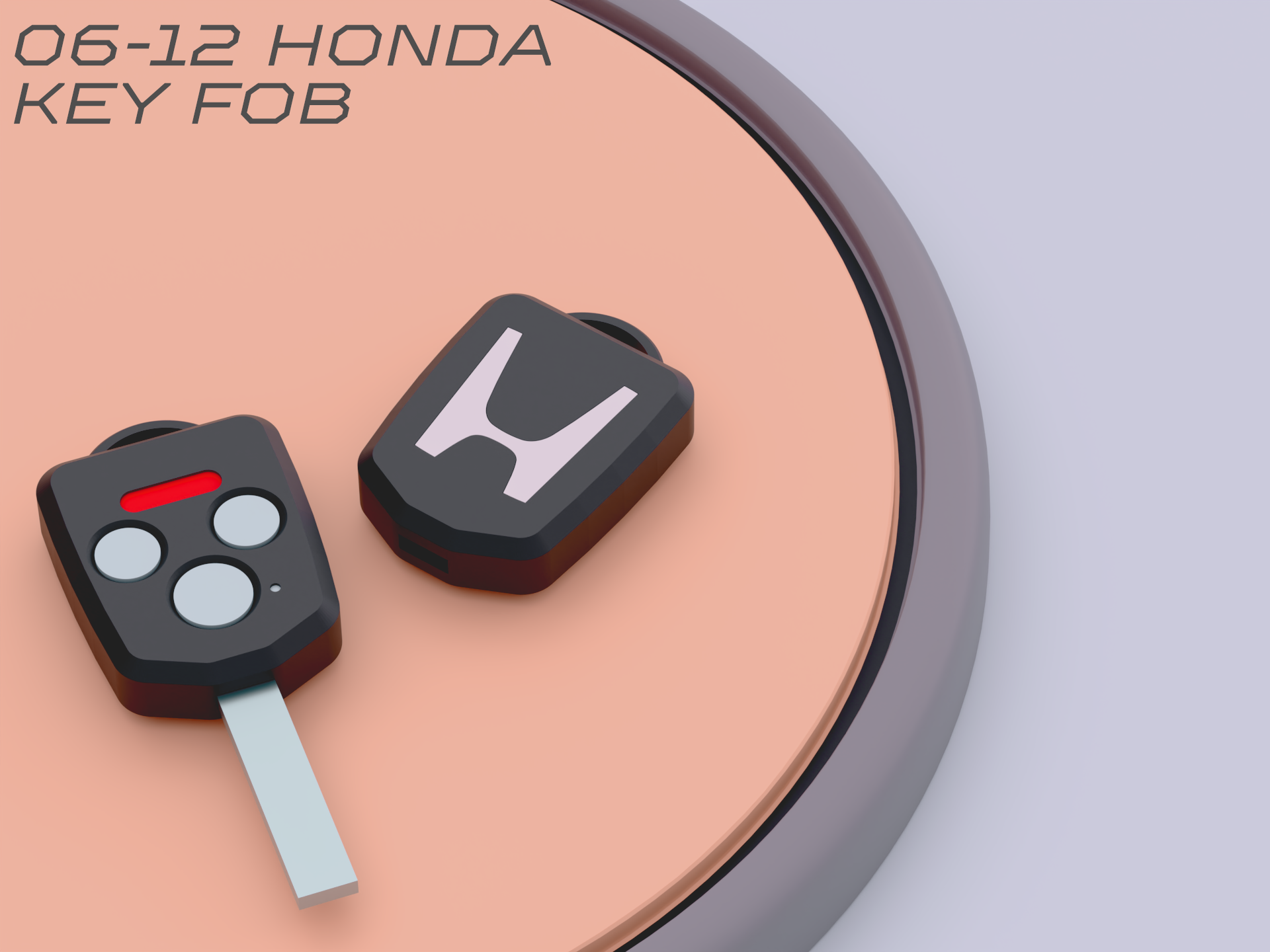 Key fob Enclosure for Honda 2006-2012 Vehicles