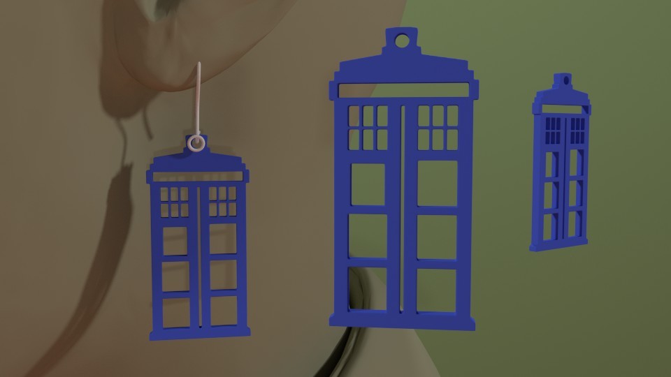 Doctor Who - Tardis Earring