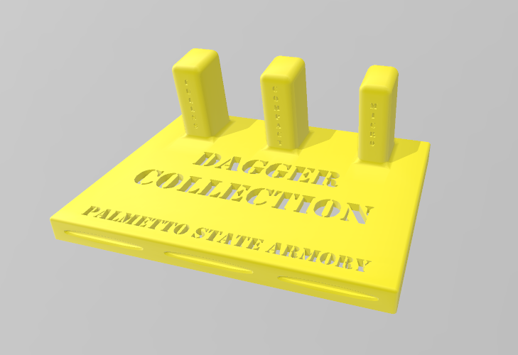 PSA Dagger Collection stand