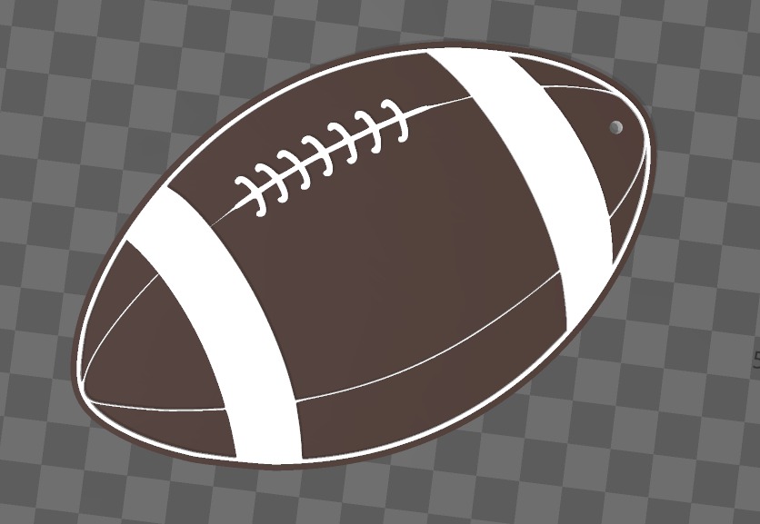llavero pelota de futbol americano