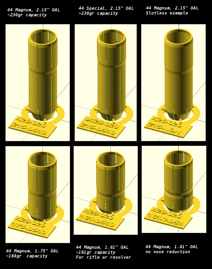 Parametric Shot Caps for Pistol Cartridges (SCAD) por ...