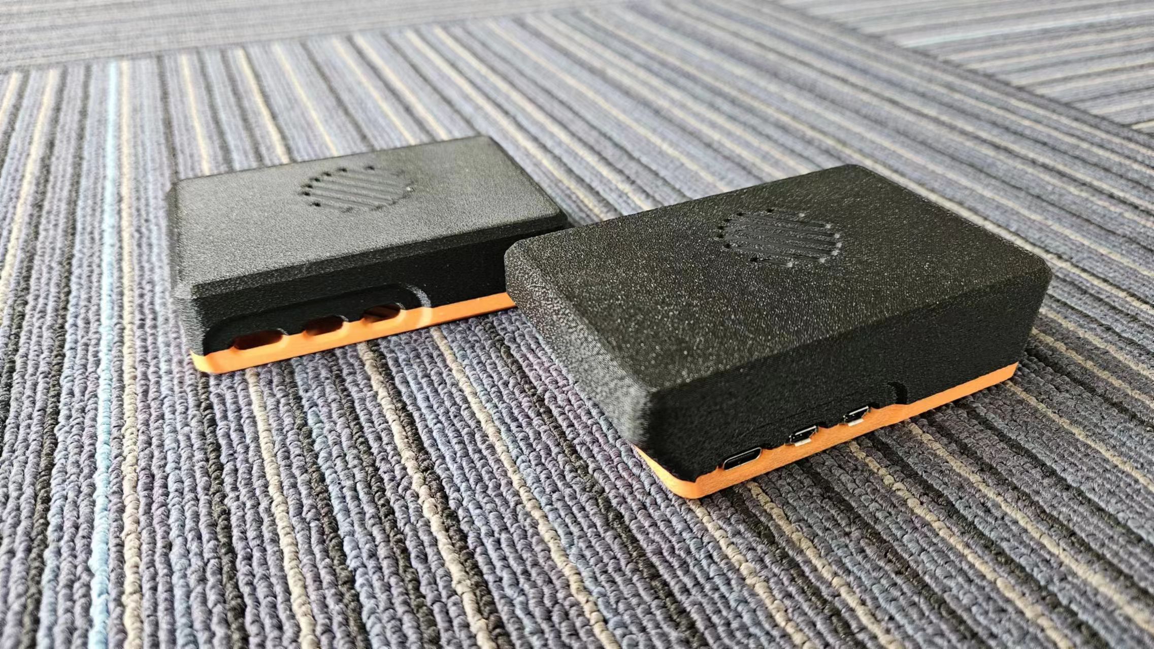 Raspberry Pi 5 Case (snap fit) with Waveshare PCIe To M.2 NVME Adapter