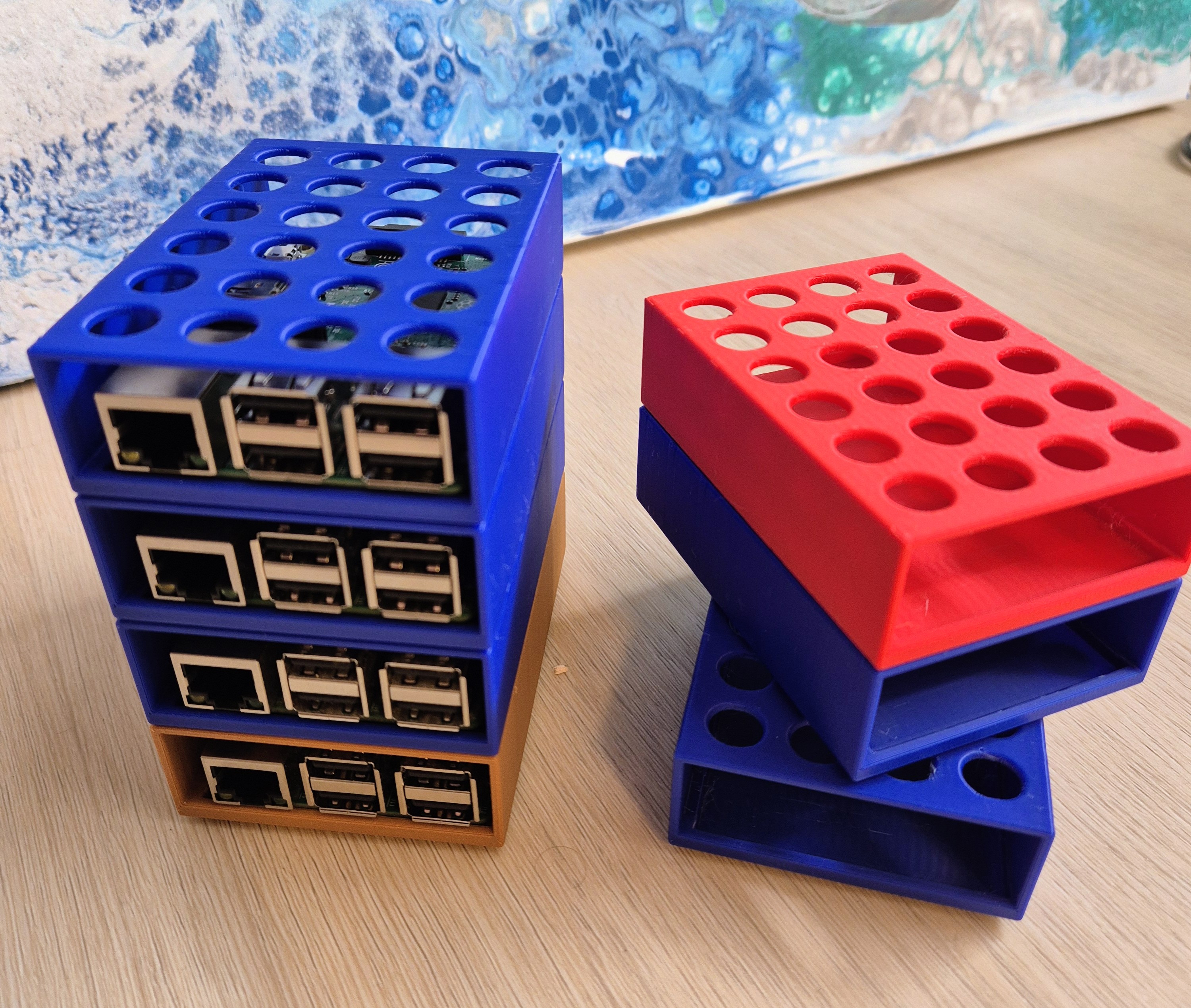 Modular Raspberry Pi Storage Shelfs
