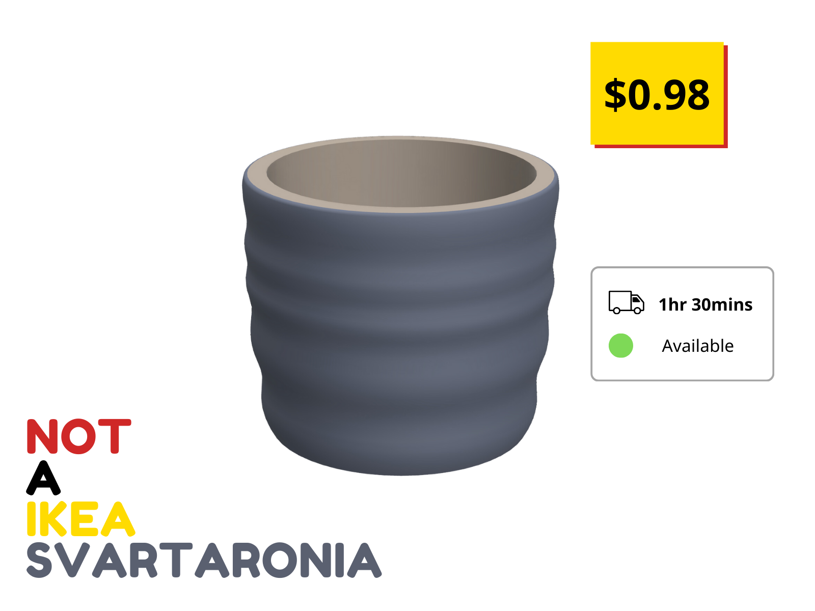 IKEA SVARTARONIA inspired planter