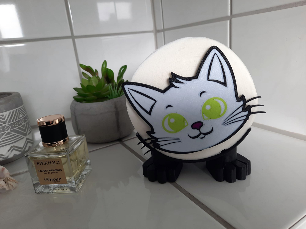 PUSSY Toilet-Cat Tissue Holder (Toilettenpapierhalter)
