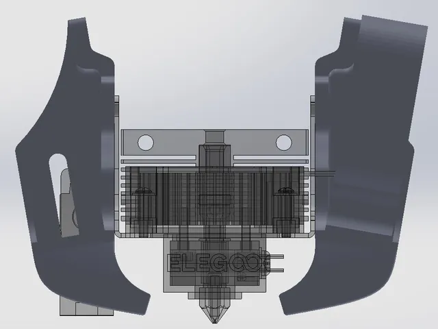 Maxi.Jet Neptune 3 series Stock Hotend 5015 Duct