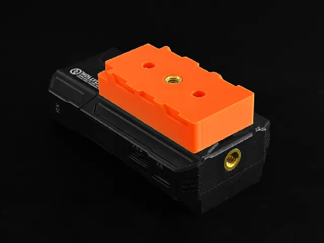 Hollyland Mars 300 Pro screw on NPF attachment with additional hole for 1/4"-20 heat insert