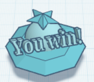 "You win!" Trophy