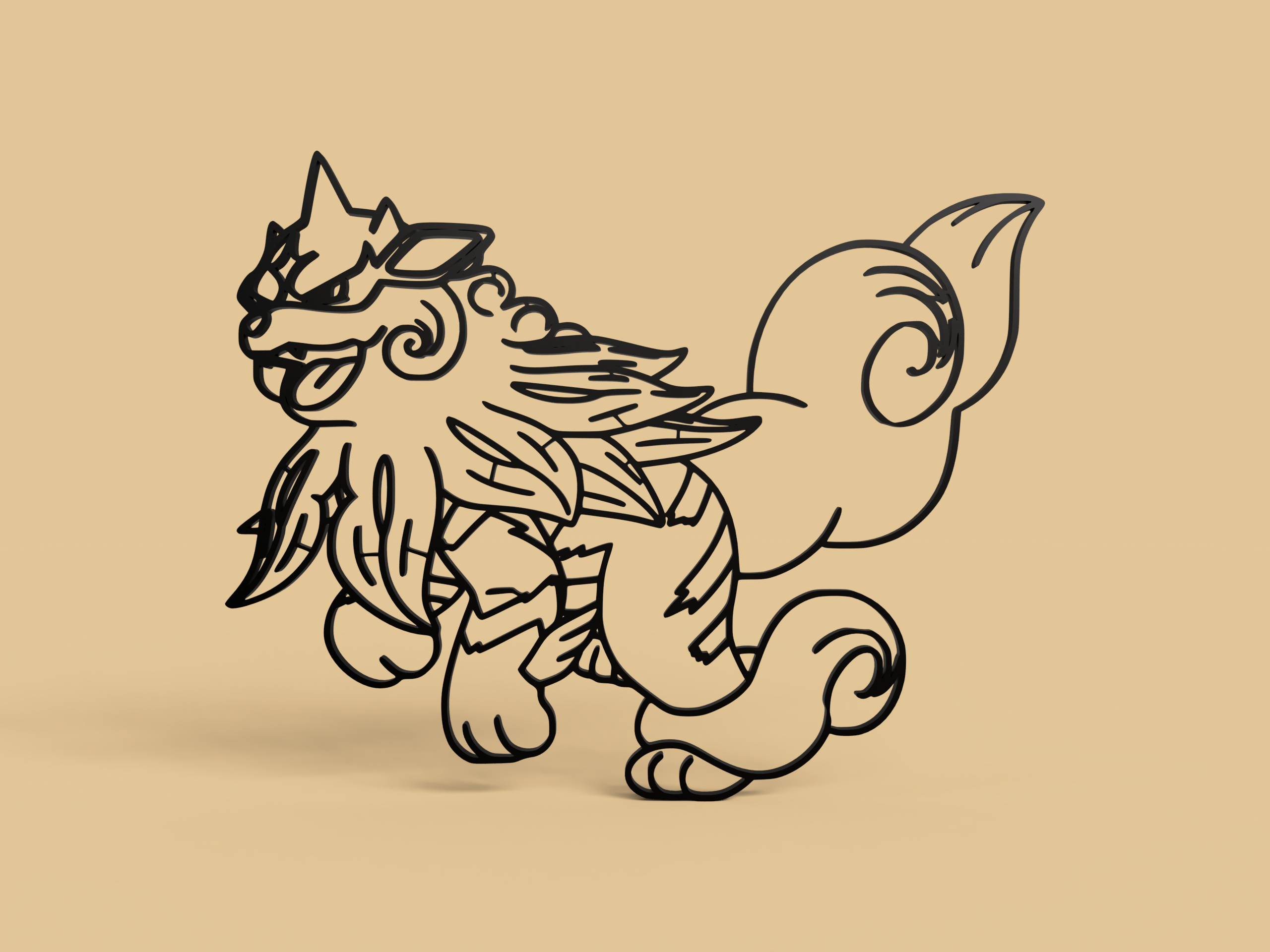 Hisuian Arcanine Wall Art