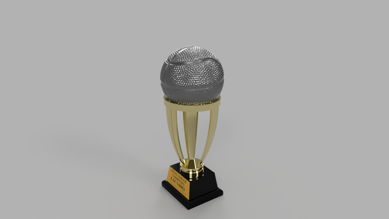 Basketball Trophy 350mm Tall by Ironcat Racing | Download free STL