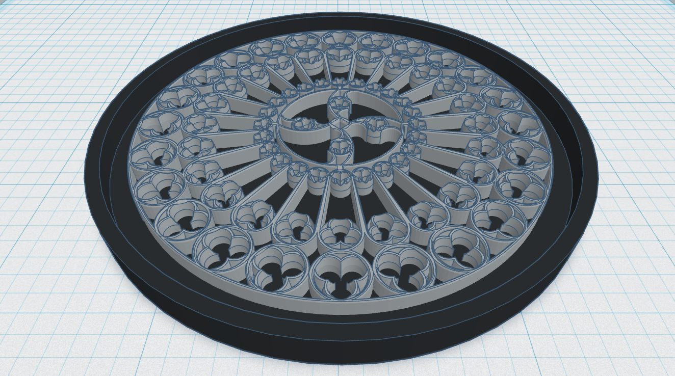 Gothic Rose Window Coaster 5