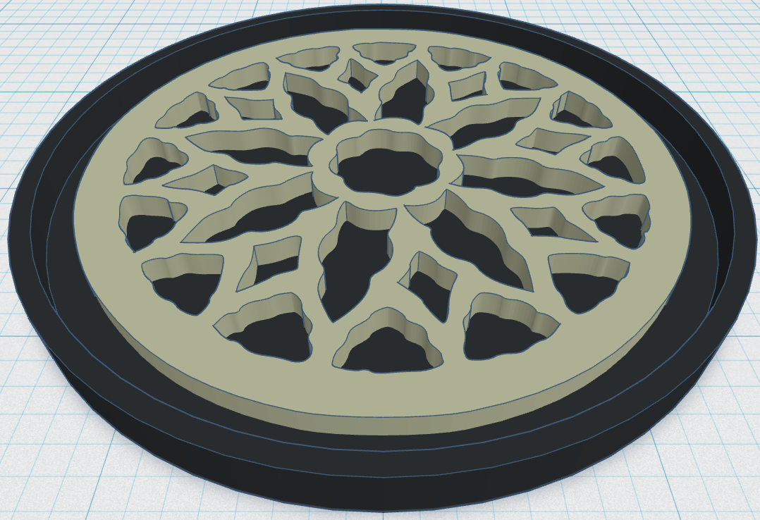 Gothic Rose Window Coaster 8
