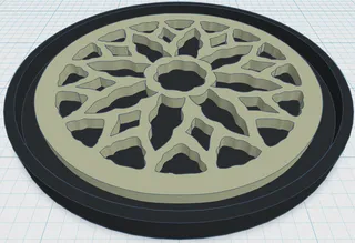 Gothic Rose Window Coaster 24 by Peter Ennist | Download free STL model ...