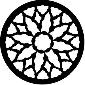 Miniatura 2 do modelo 3D Gothic Rose Window Coaster 8