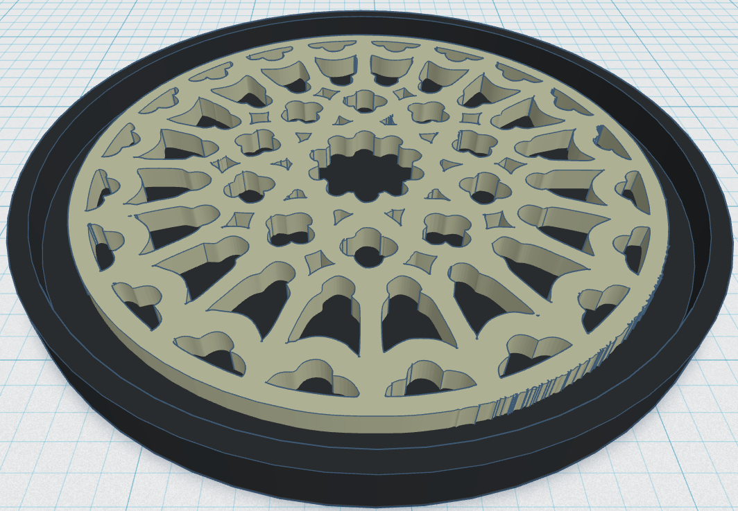 Gothic Rose Window Coaster 9
