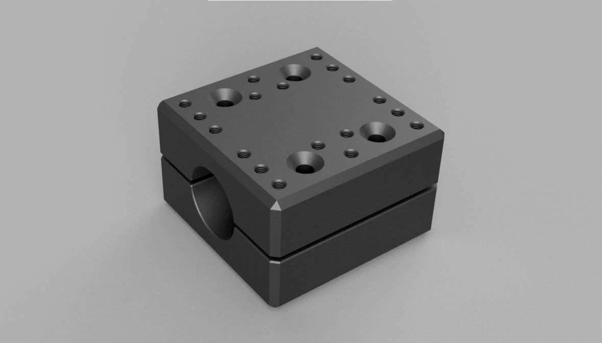 Customizable GPS/Devices Holder Bar Clamp for 22 mm Bar by BasementLAB