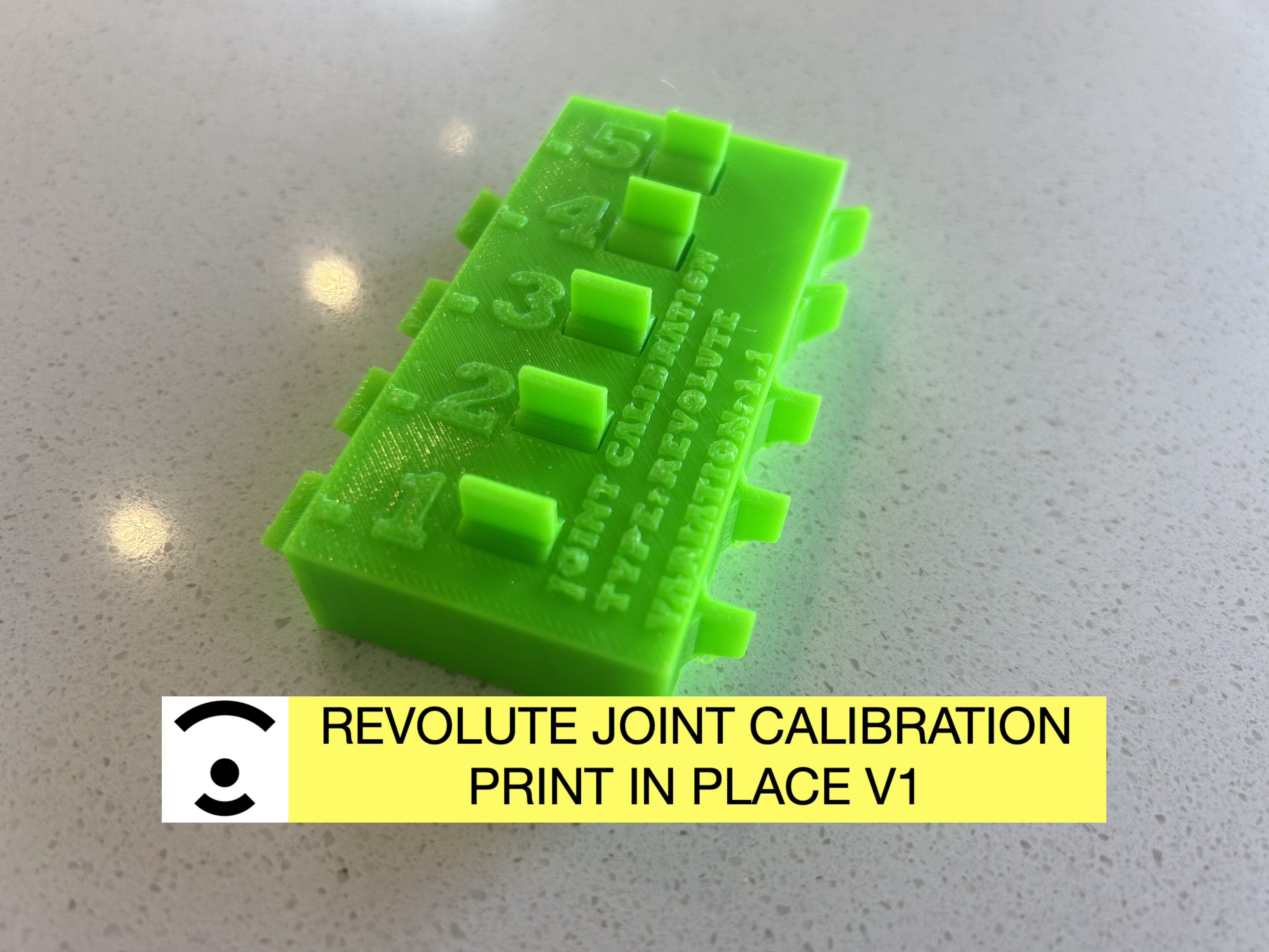 Print-In-Place Revolute Joint Calibration