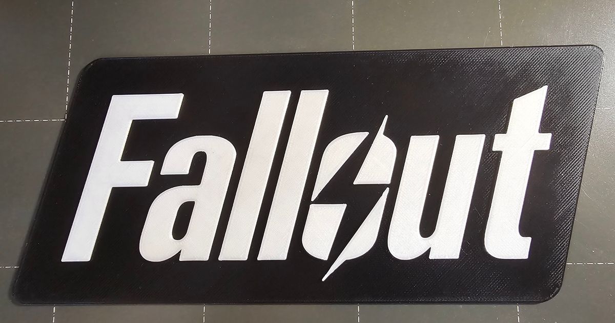 Fallout logo por Benoit | Descargar modelo STL gratuito | Printables.com
