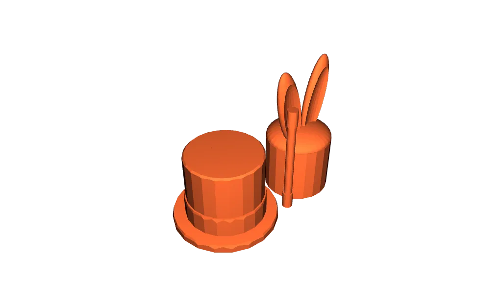 Magic Set - Removeable Rabbit Included by the 3D printers | Download ...