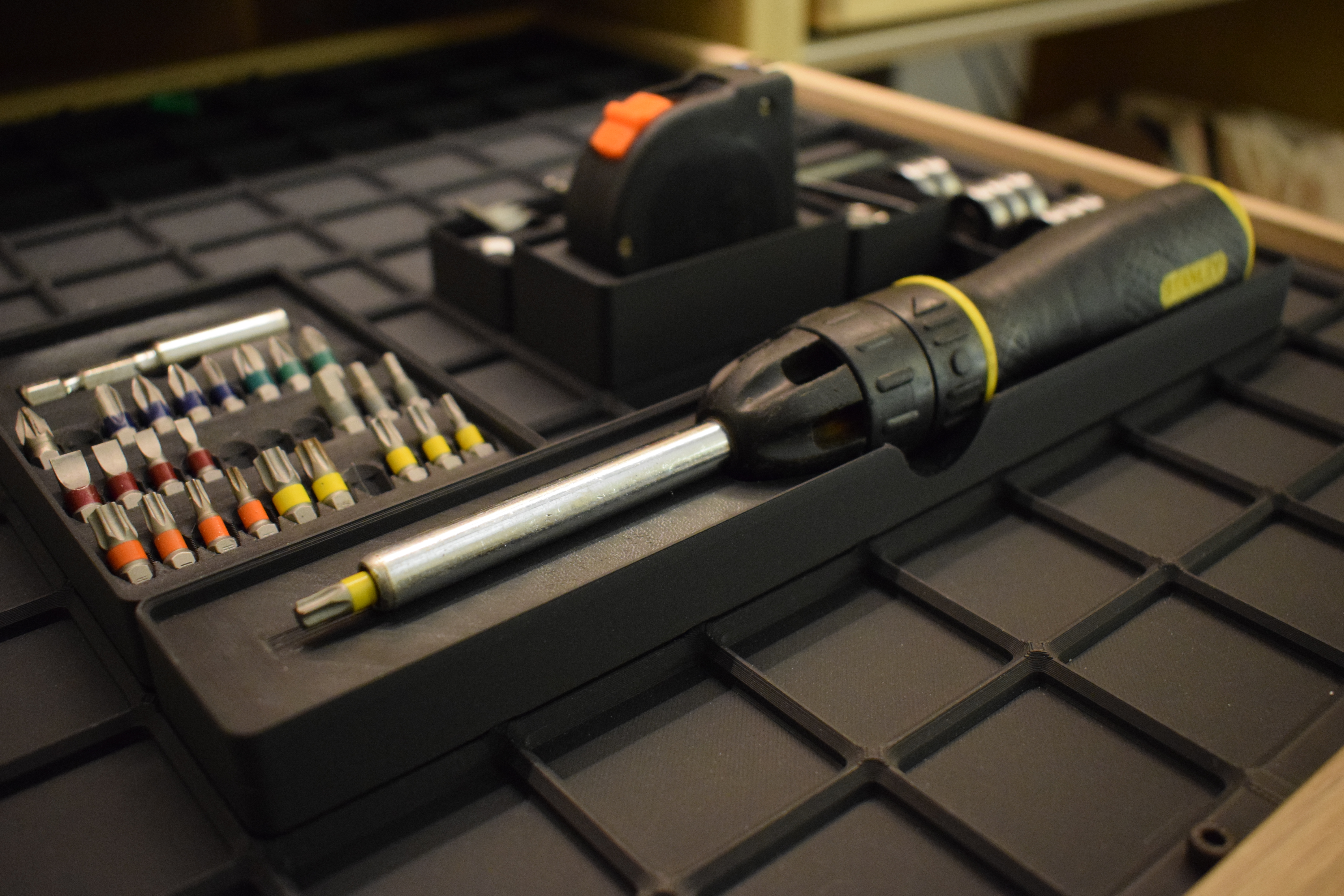 Screwdriver holder - Gridfinity