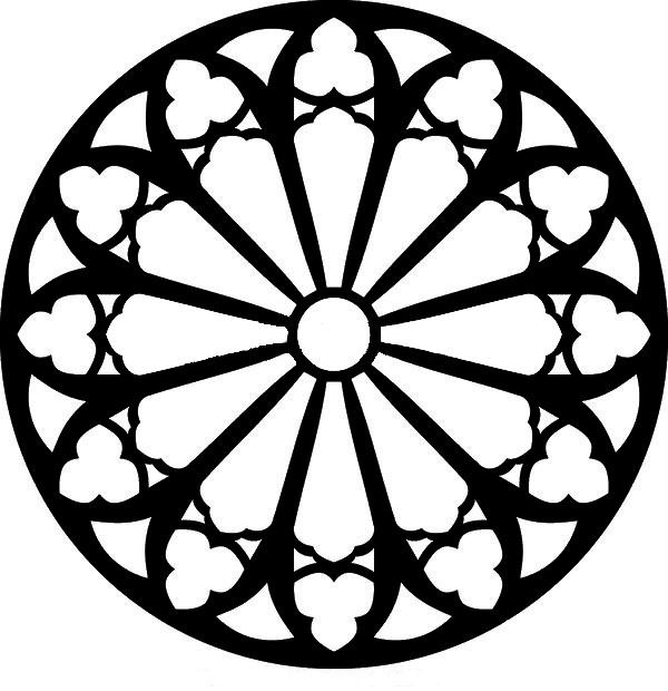 Miniatura 2 do modelo 3D Gothic Rose Window Coaster 12