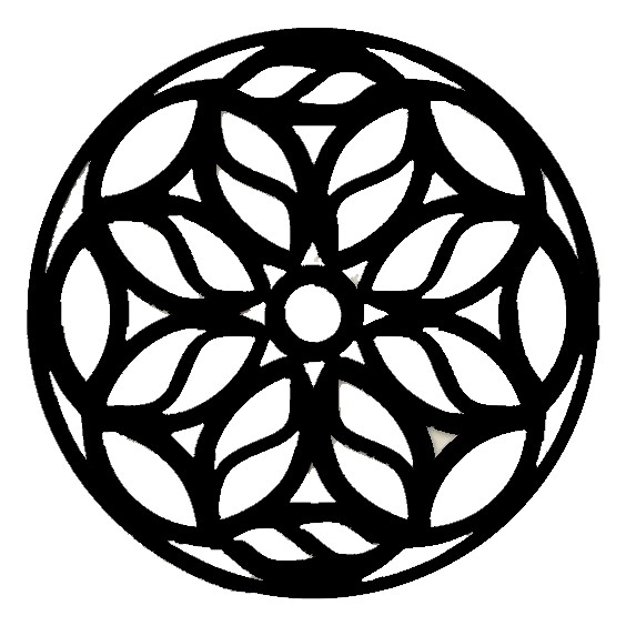 Miniatura 2 do modelo 3D Gothic Rose Window Coaster 14