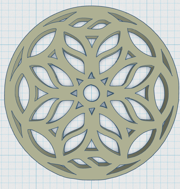 Miniatura 3 do modelo 3D Gothic Rose Window Coaster 14