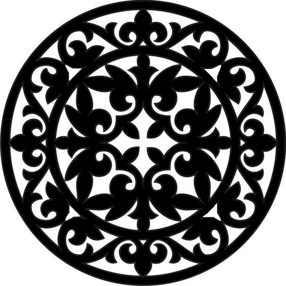 Miniatura 2 do modelo 3D Gothic Rose Window Coaster 15