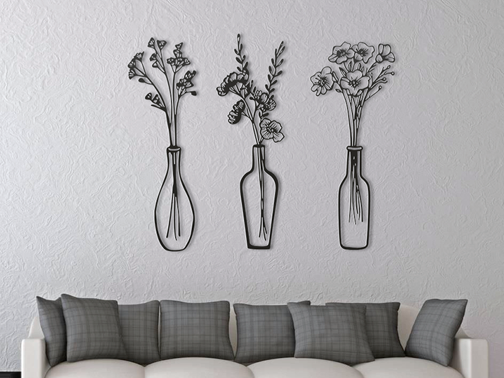 Three Flower Vases by mishkin2 | Download free STL model | Printables.com