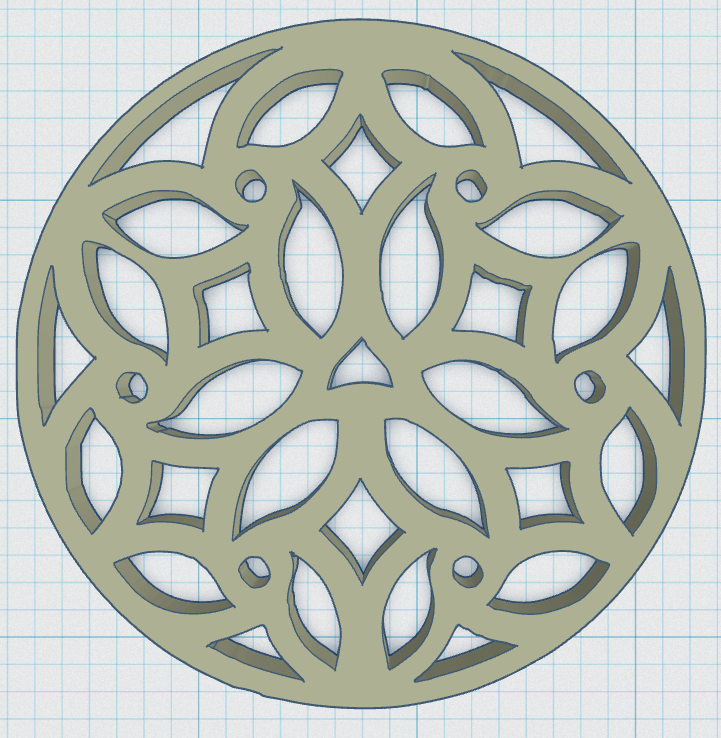 Miniatura 3 do modelo 3D Gothic Rose Window Coaster 25