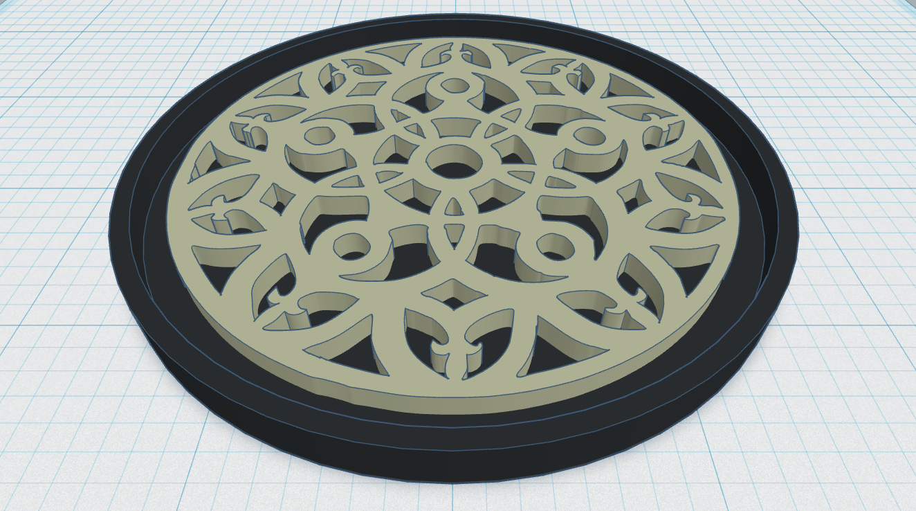 Gothic Rose Window Coaster 26