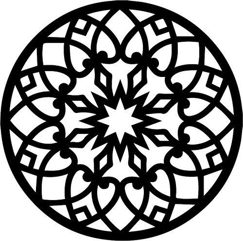 Miniatura 2 do modelo 3D Gothic Rose Window Coaster 27