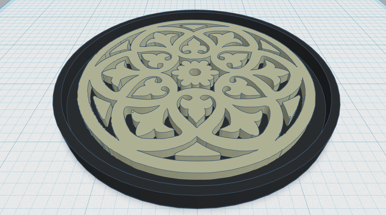 Gothic Rose Window Coaster 28