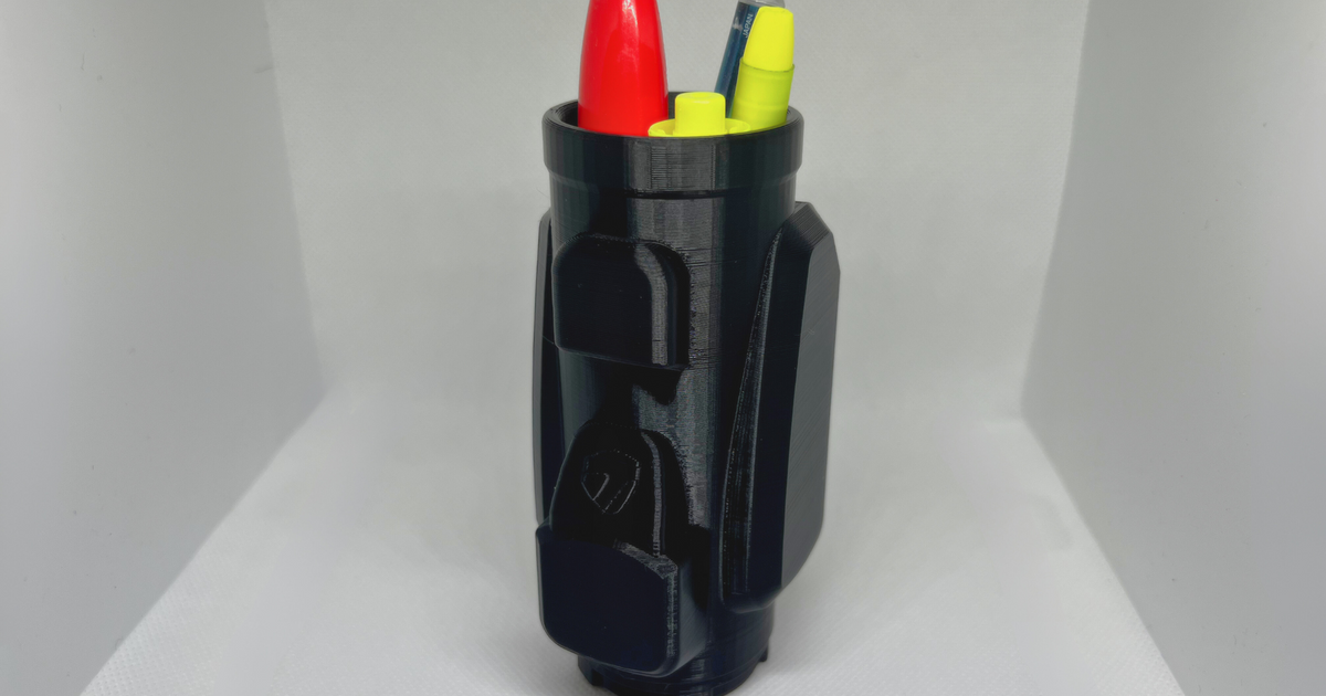 Golf Bag Pencil Holder by Tyler44 Download free STL model