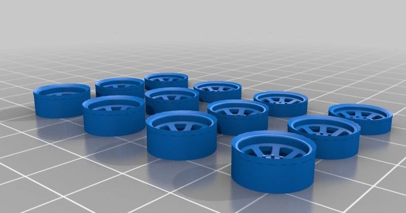 12 mm Wheel Insert sets by chappyman66 | Download free STL model ...