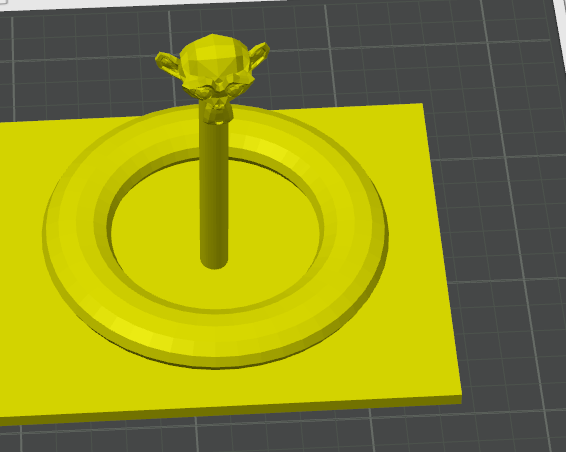 małpa na patyku 3D model